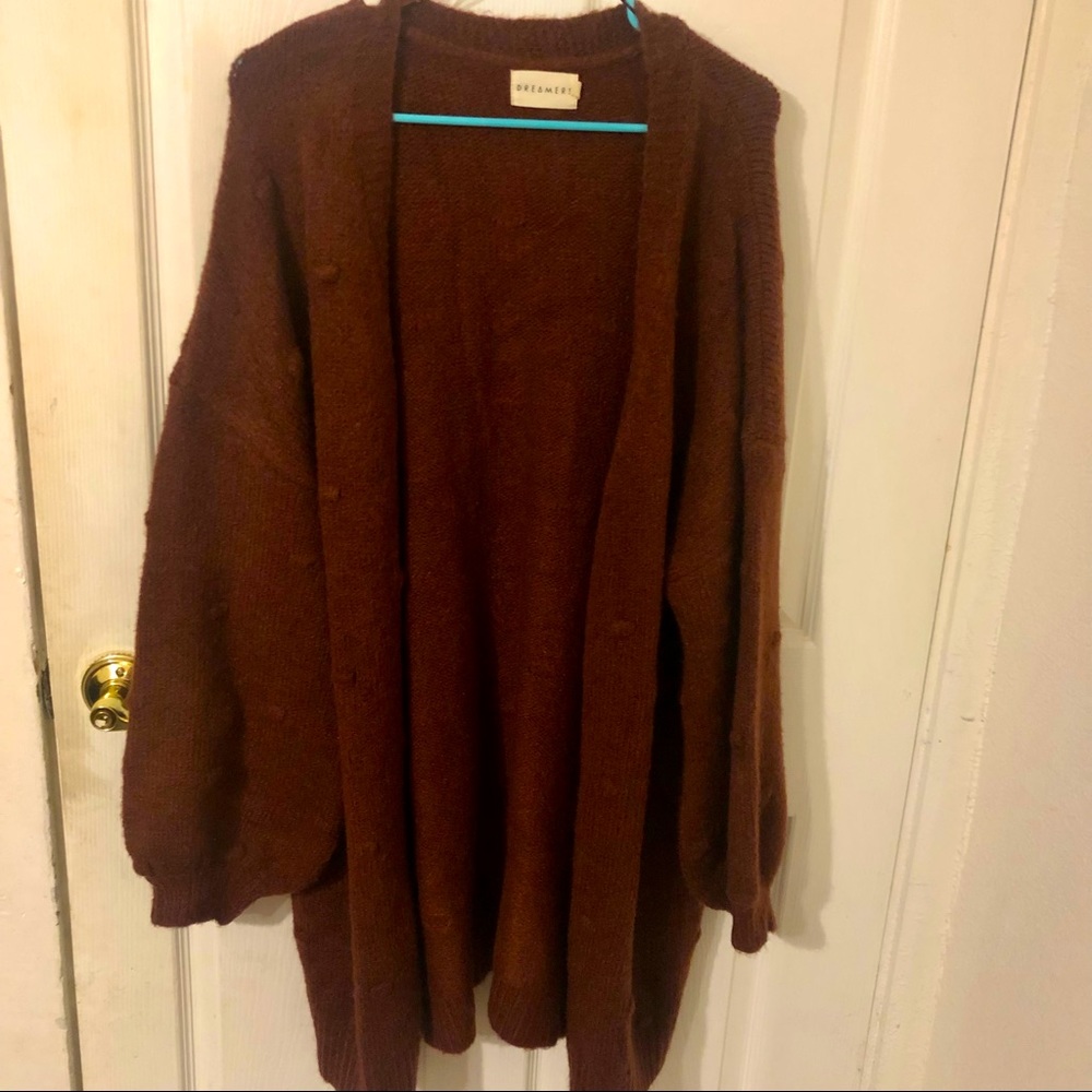 Dark maroon sweater